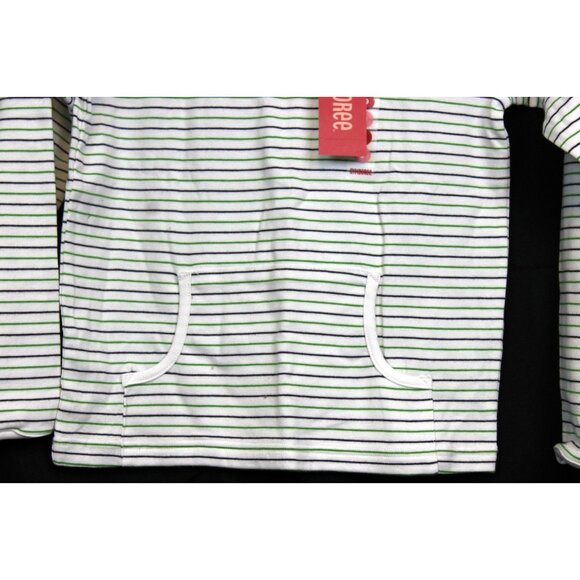 NWT 2004 Gymboree Dandelion Wishes Striped T-Shirt Kangaroo Pocket Bow sz 9 - Picture 4 of 6